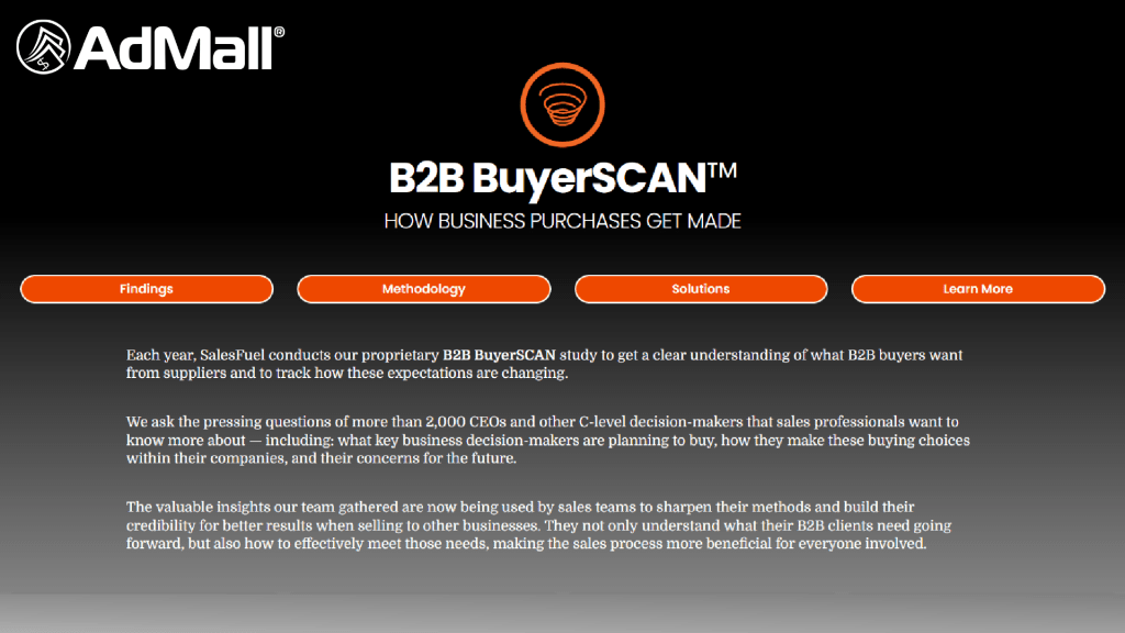 Uncover Hidden Buyer Insights with B2B BuyerSCAN™ 2025 – Now Live ONLY in AdMall