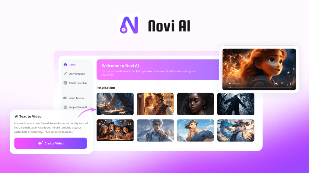Novi AI Launches New Web V2.1.0- Video Creation Made Accessible for Everyone