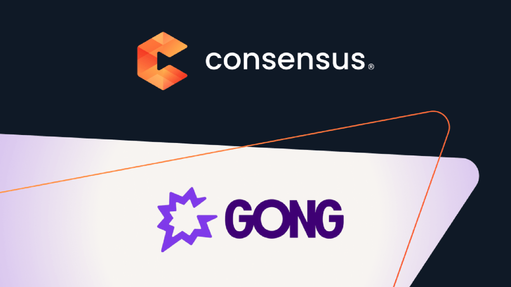 Consensus Partners with Gong to Put Personalized Demos at the Center of Every Sales Workflow