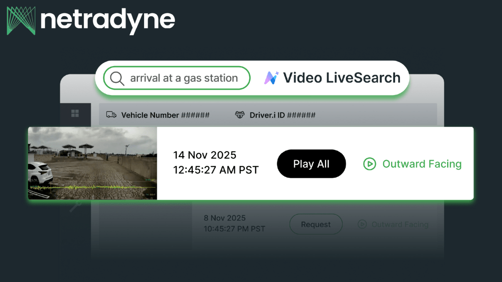 Netradyne Launches Industry-First On-Device Video LiveSearch with Edge AI
