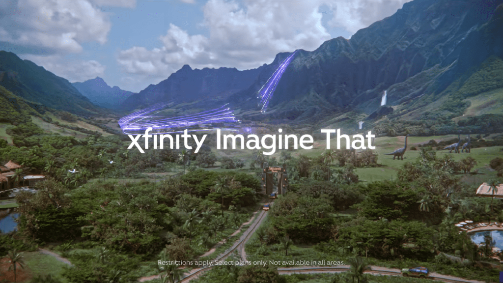 Xfinity’s First Ever National Super Bowl Campaign Reimagines and Reconnects Jurassic Park
