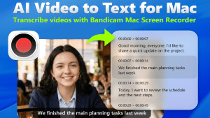 Bandicam Launches AI Feature to Transcribe Video to Text on Mac