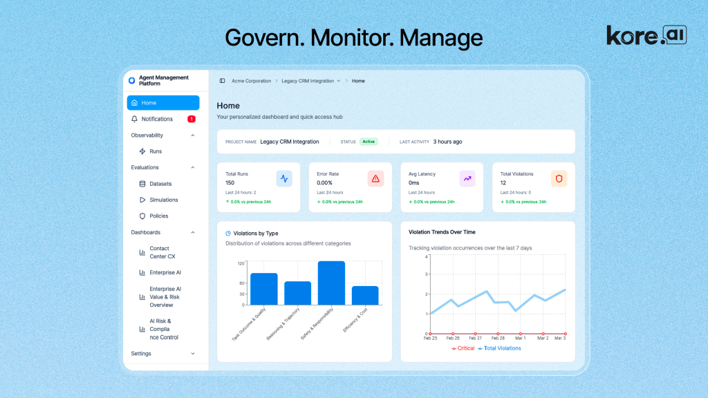 Kore.ai Launches Agent Management Platform for Enterprise AI Governance and Control