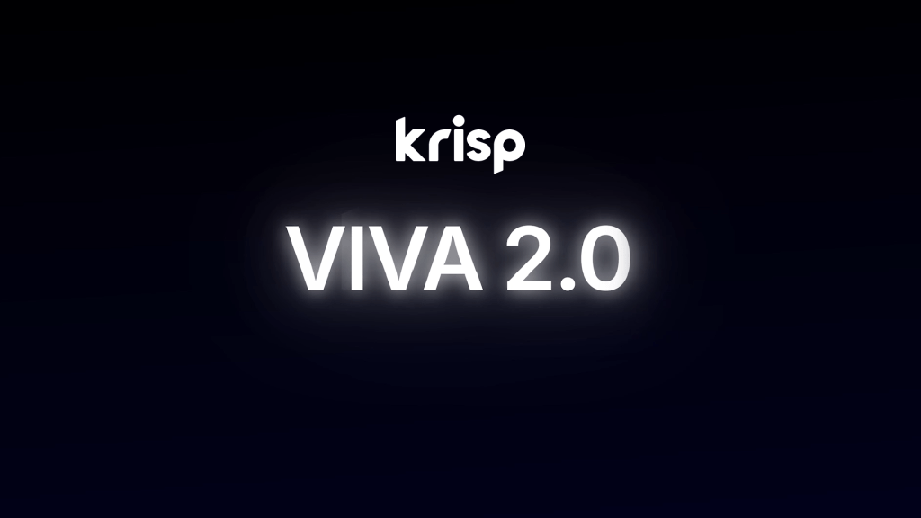 Krisp Launches VIVA 2.0, Introducing Voice Infrastructure for Voice AI Agents