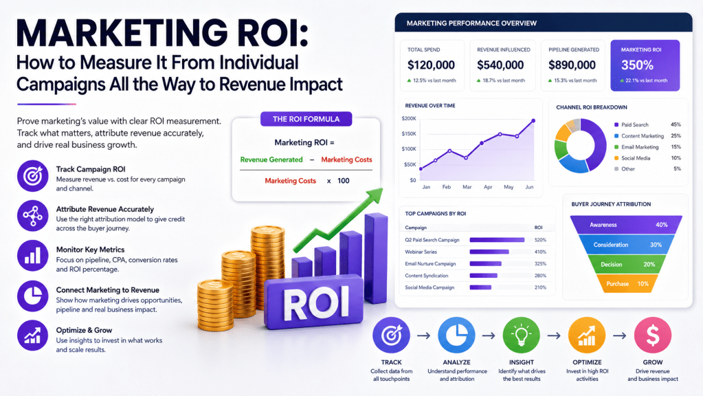 Marketing ROI: How to Measure It From Individual Campaigns All the Way to Revenue Impact