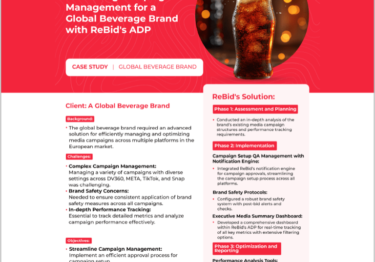 Enhancing Campaign Management for a Global Beverage Brand with ReBid's ADP Feature Image